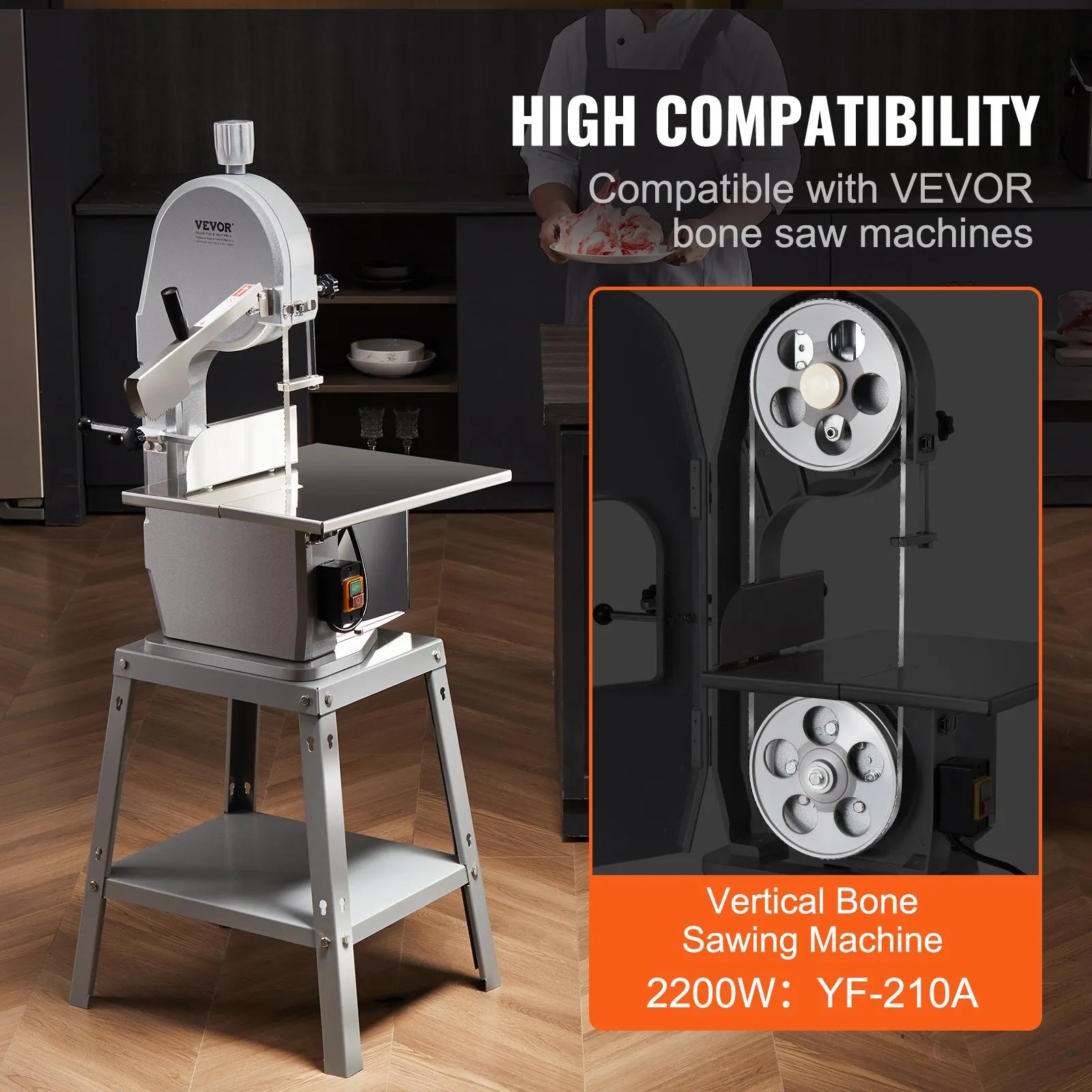 VEVOR Band Saw Blade for Cutting Meat Bone 83.5