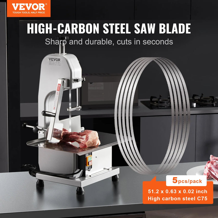 VEVOR Band Saw Blade for Cutting Meat Bone 51.2