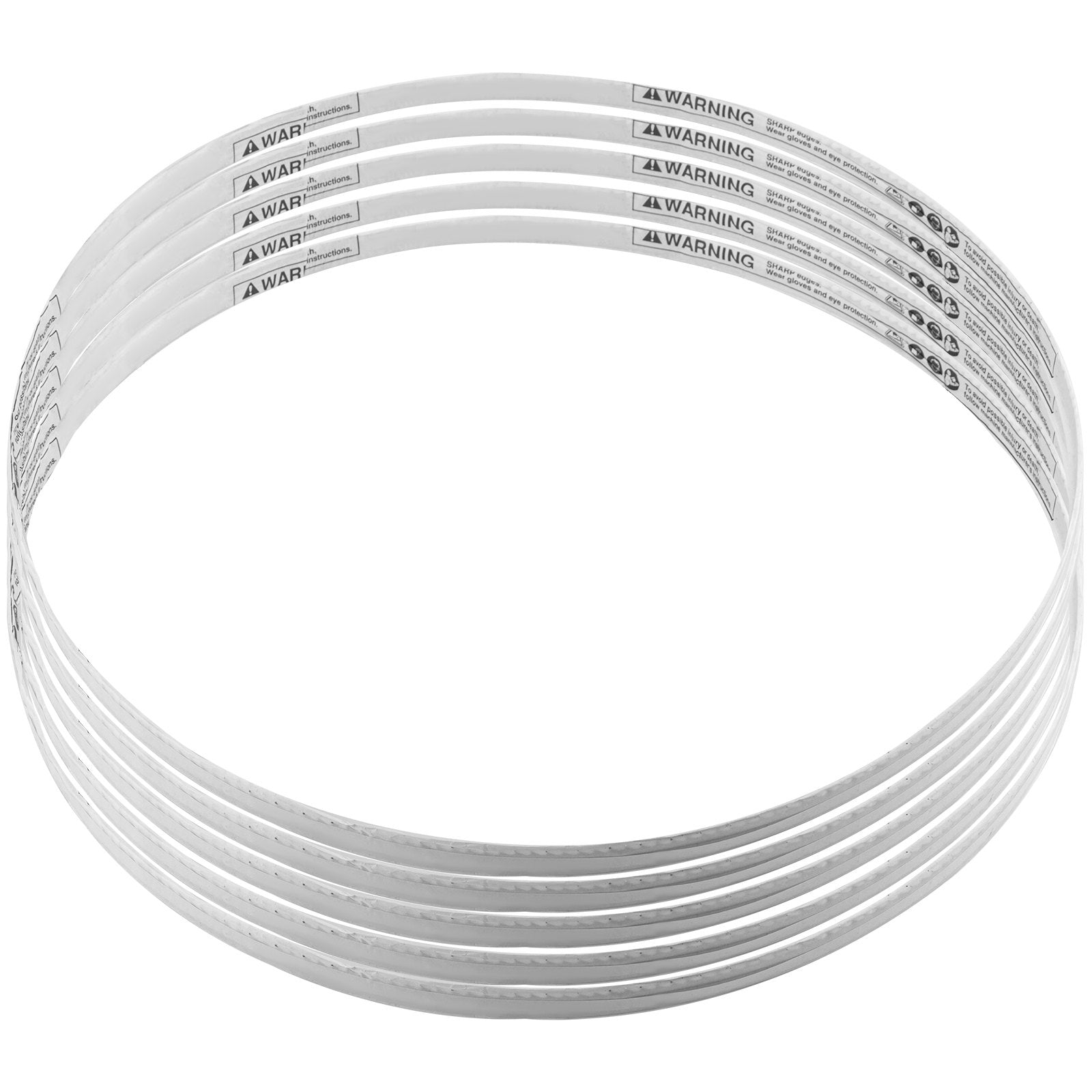 VEVOR Band Saw Blade, 65x0.63x0.02 inch, 5 PCS/Pack Meat Bandsaw Blades for Replacement, Carbon Steel Blade, Meat Cutting Blade Wrapped by Rust-Proof Paper, Fit for Commercial Bone Saw Machines