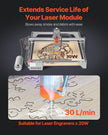 VEVOR Air Assist Adjustable 30 L/min Air Pump for Laser Engraver Cutter ? 20W