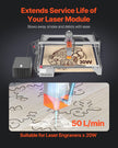 VEVOR Air Assist Adjustable 50 L/min Air Pump for Laser Engraver Cutter ? 20W