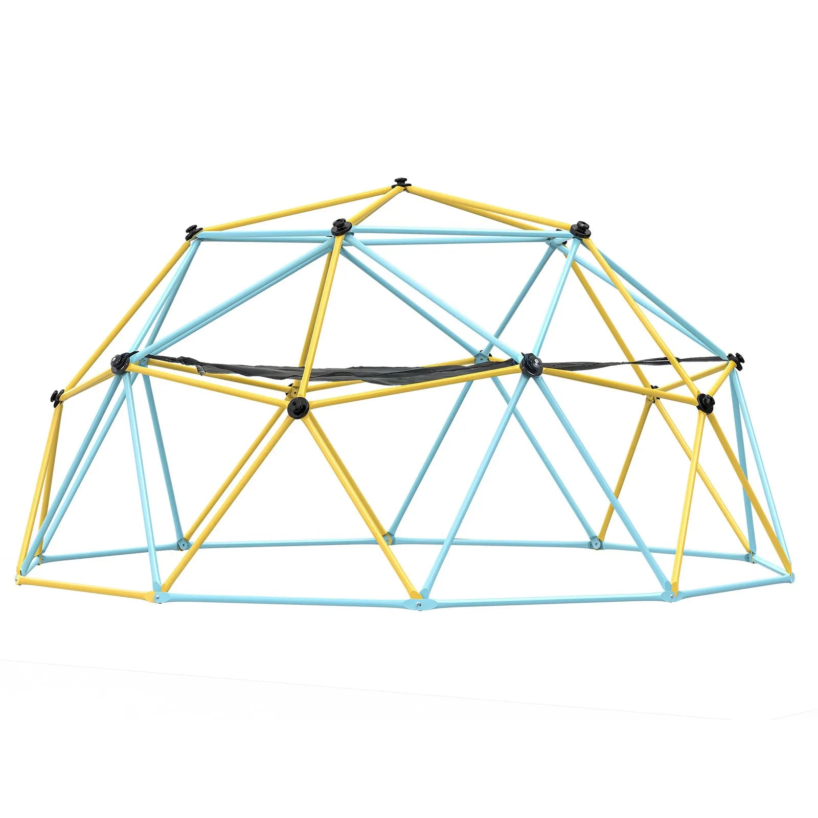 VEVOR Climbing Dome, 10FT Geometric Dome Climber with Hammock and Swing, for Kids 3 to 10 Years Old, Jungle Gym Supports 750LBS and Easy Assembly, with Climbing Grip, Outdoor Backyard Play Equipment
