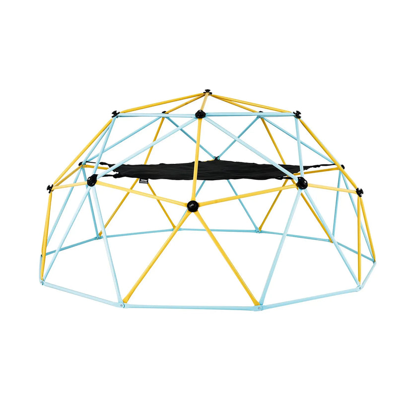 VEVOR Climbing Dome, 10FT Geometric Dome Climber with Hammock and Swing, for Kids 3 to 10 Years Old, Jungle Gym Supports 750LBS and Easy Assembly, with Climbing Grip, Outdoor Backyard Play Equipment