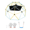 VEVOR Climbing Dome, 10FT Geometric Dome Climber with Hammock and Swing, for Kids 3 to 10 Years Old, Jungle Gym Supports 750LBS and Easy Assembly, with Climbing Grip, Outdoor Backyard Play Equipment