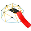 VEVOR Climbing Dome, 8FT Geometric Dome Climber with Slide, for Kids 3 to 9 Years Old, Jungle Gym Supports 600LBS and Easy Assembly, with Climbing Grip, Outdoor and Indoor Play Equipment for Kids