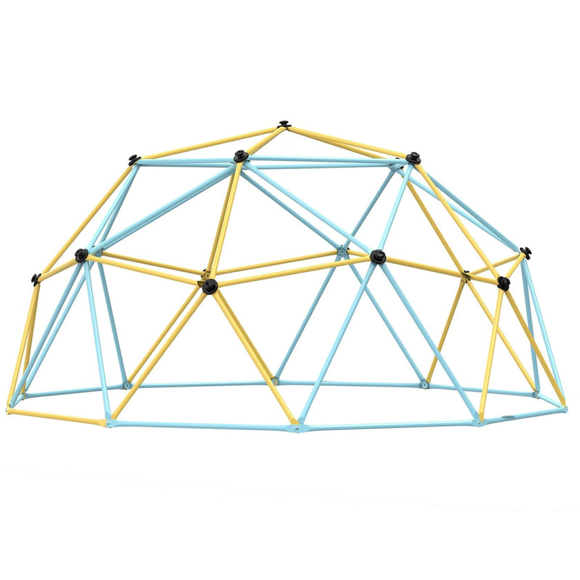 VEVOR Climbing Dome, 10FT Geometric Dome Climber Play Center for Kids 3 to 10 Years Old, Jungle Gym Supports 750LBS and Easy Assembly, with Climbing Grip, Outdoor Backyard Play Equipment for Kids