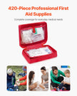 VEVOR First Aid Kit 420 Pieces Large Survival Bag Emergency Medical Supplies