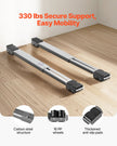 VEVOR Furniture Dolly Mobile Roller 330 lbs Load Extendable Appliance Rollers