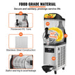 VEVOR Commercial Slushy Machine, 12L / 3.2 Gal Single Bowl, 24 Cups Output, 110V 550W Stainless Steel Margarita Smoothie Frozen Drink Maker, Slushie Machine for Party Cafes Restaurants Bars Home Use