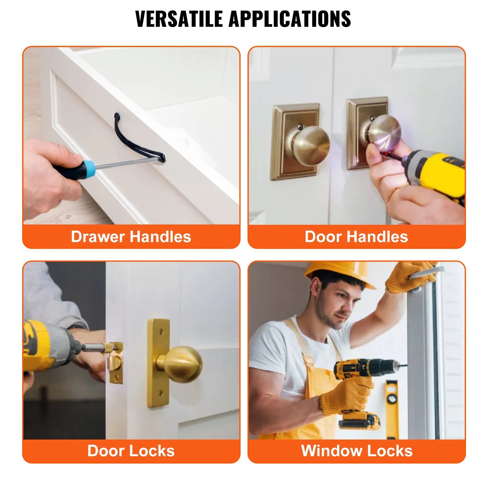 VEVOR Cabinet Hardware Jig, Aluminum Alloy Cabinet Handle Jig with Center Punch, Adjustable Cabinet Hardware Template Tool, for Installation of Door Drawer Front Knobs Handles and Pulls