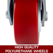 Vevor 4 Pack Swivel Caster Polyurethane 6