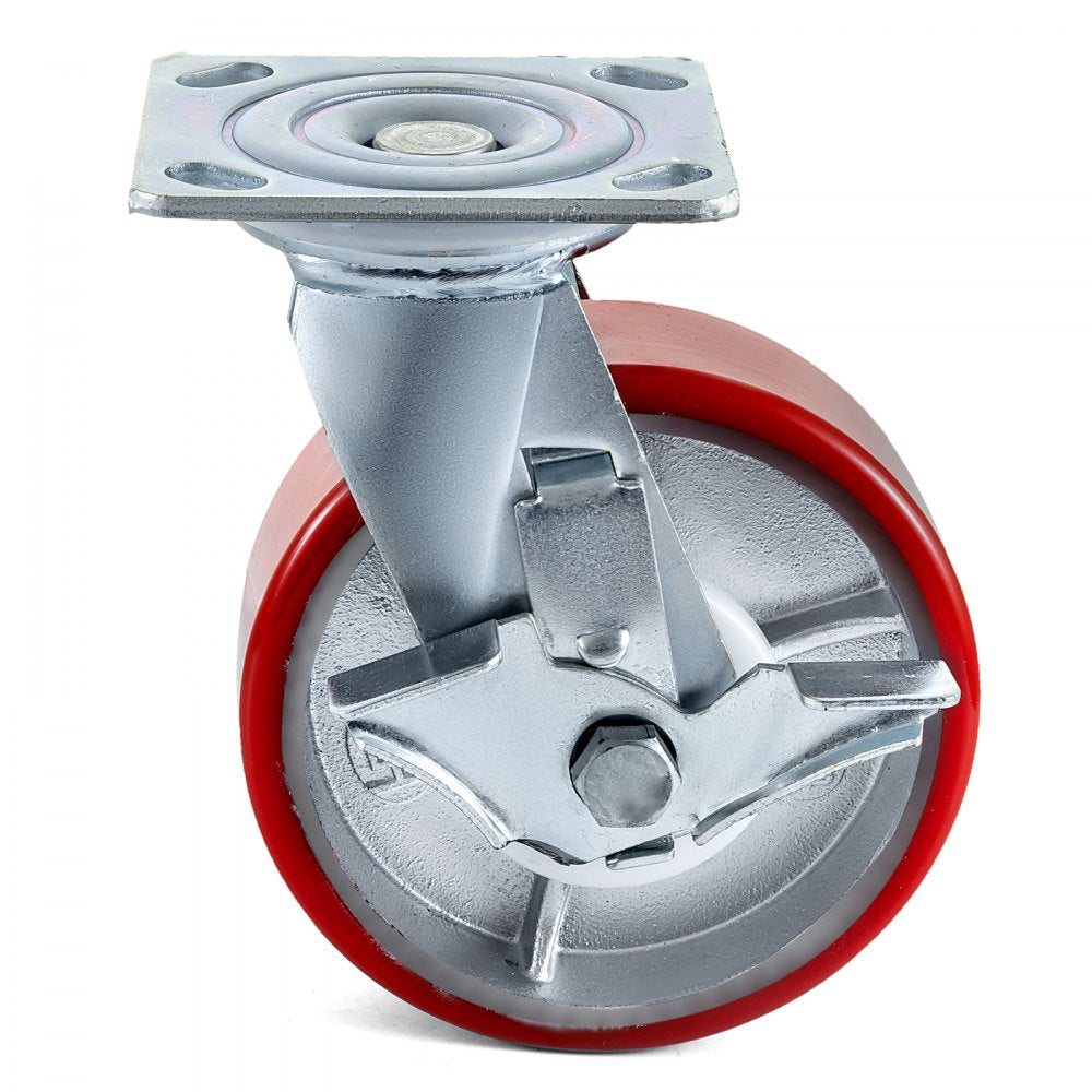Vevor 4 Pack Swivel Caster Polyurethane 6
