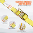 VEVOR Ratchet Tie Down Straps (8PK), 4400 lb Break Strength, E-Track Endless Ratchet with 8 Premium 2