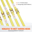 VEVOR Ratchet Tie Down Straps (8PK), 4400 lb Break Strength, E-Track Endless Ratchet with 8 Premium 2