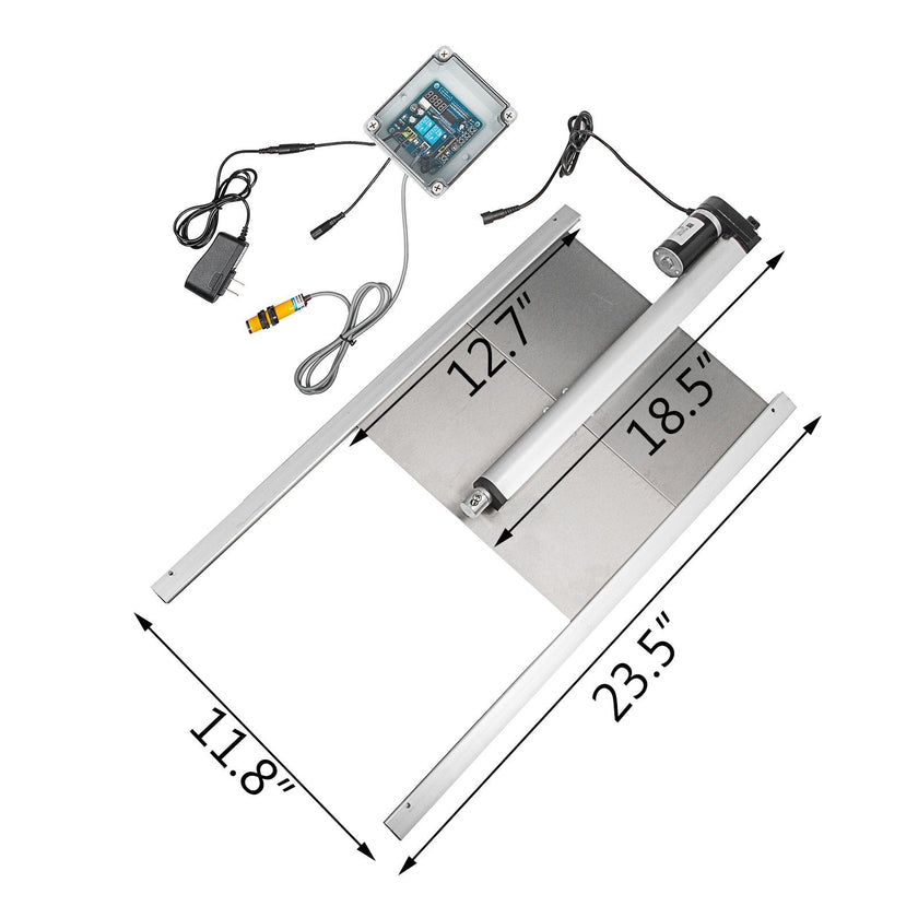 VEVOR Kits Infrared Sensor Automatic Chicken Coop Door Opener, 1 Count (Pack of 1), White