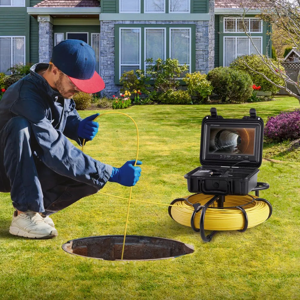 VEVOR Sewer Camera, 393 ft/120 m, 9
