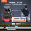 VEVOR Sewer Camera 165 ft/50m Self-Leveling Drain Camera with 10.1