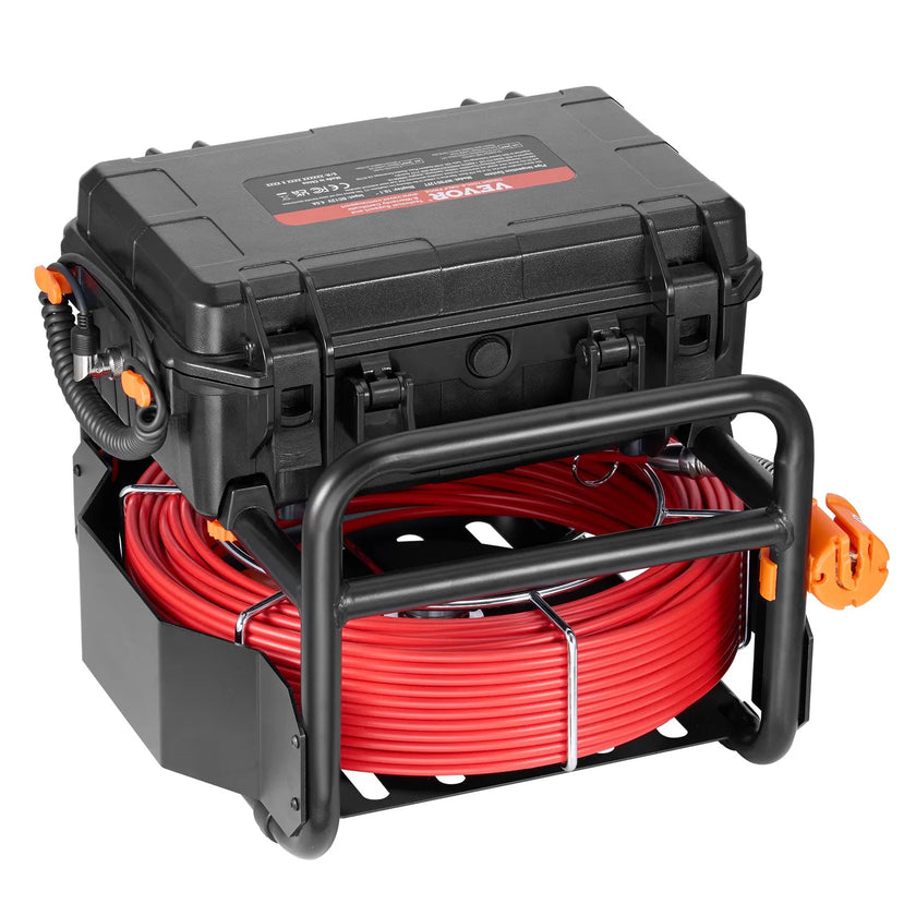VEVOR Sewer Camera 165 ft/50m Self-Leveling Drain Camera with 10.1
