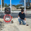 VEVOR Sewer Camera 328 ft/100m Self-Leveling Drain Camera with 10.1