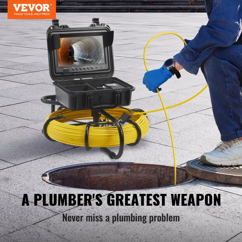 VEVOR Sewer Camera, 230 ft/70 m, 9