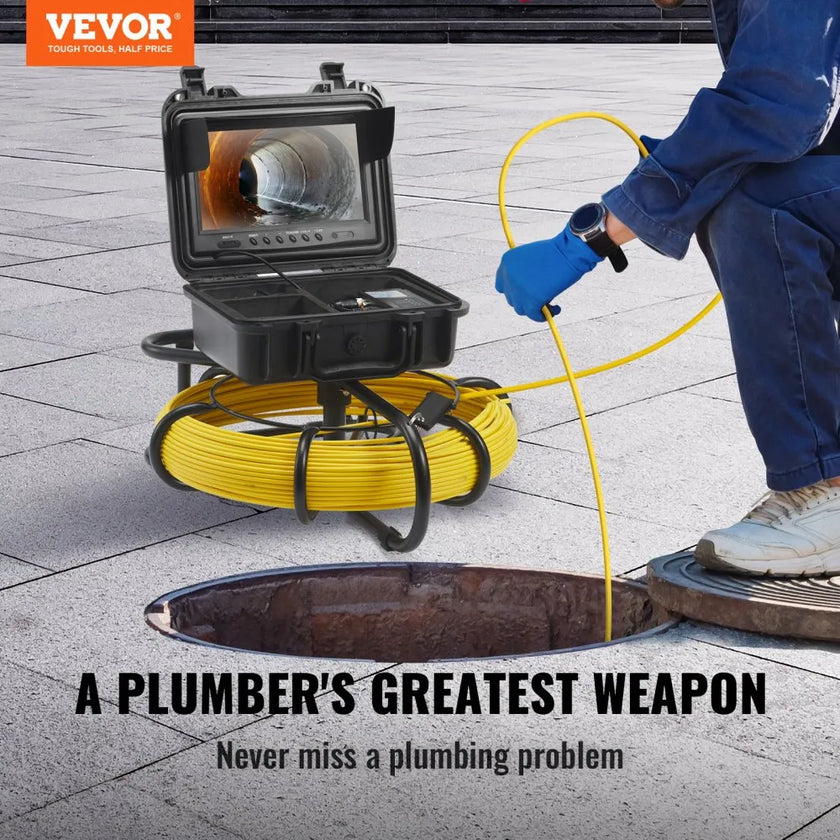 VEVOR Sewer Camera, 230 ft/70 m, 9