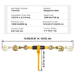 VEVOR Chain Binder Ratchet Load Binder 1/4