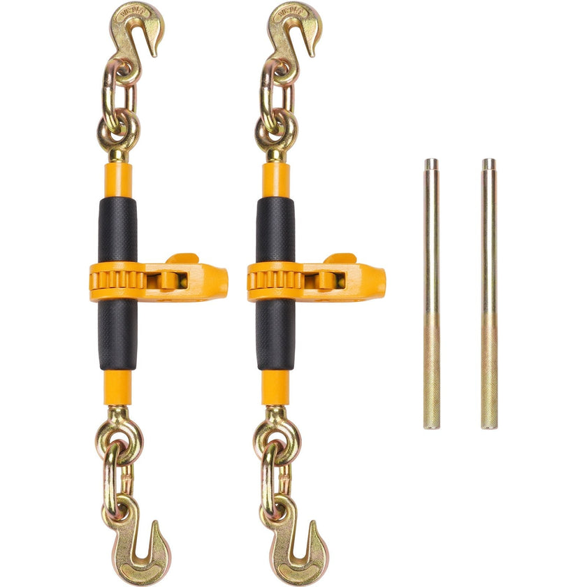 VEVOR Ratchet Chain Binder, 4PCS 3/8