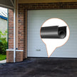 VEVOR Garage Door Seals Bottom Rubber, U Shape +O Ring Combination Garage Door Bottom Weather Seal, 10ft Weatherproofing Garage Door Seal, 5/16 inch T-ends and 3 3/4 inch Width, for Doors, Black