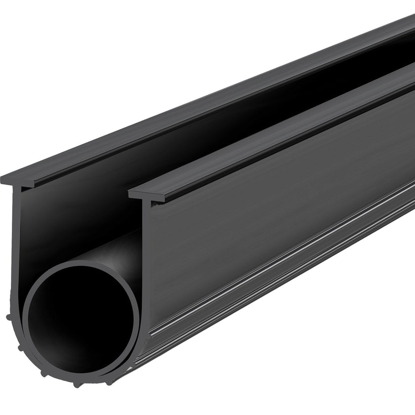VEVOR Garage Door Seals Bottom Rubber, U Shape +O Ring Combination Garage Door Bottom Weather Seal, 10ft Weatherproofing Garage Door Seal, 5/16 inch T-ends and 3 3/4 inch Width, for Doors, Black