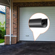 VEVOR Garage Door Seals Bottom Rubber, U Shape +O Ring Combination Garage Door Bottom Weather Seal, 16ft Weatherproofing Garage Door Seal, 5/16 inch T-ends and 3 3/4 inch Width, for Doors, Black