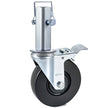 VEVOR 4 Pack 5 Inch Iron Core Polyurethane Swivel Caster with Dual Locking Brake Adjustable Legs 440 LBS Capacity per Wheel