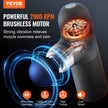 VEVOR Mini Massage Gun Deep Tissue Percussion Muscle Massager 4 Speeds 4 Heads
