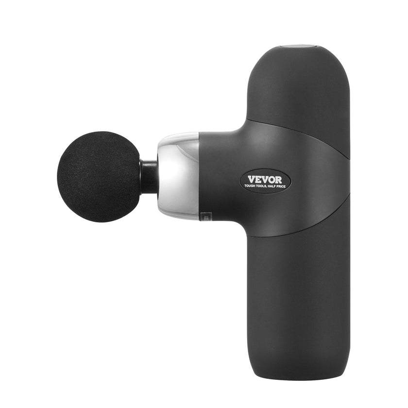 VEVOR Mini Massage Gun Deep Tissue Percussion Muscle Massager 4 Speeds 4 Heads