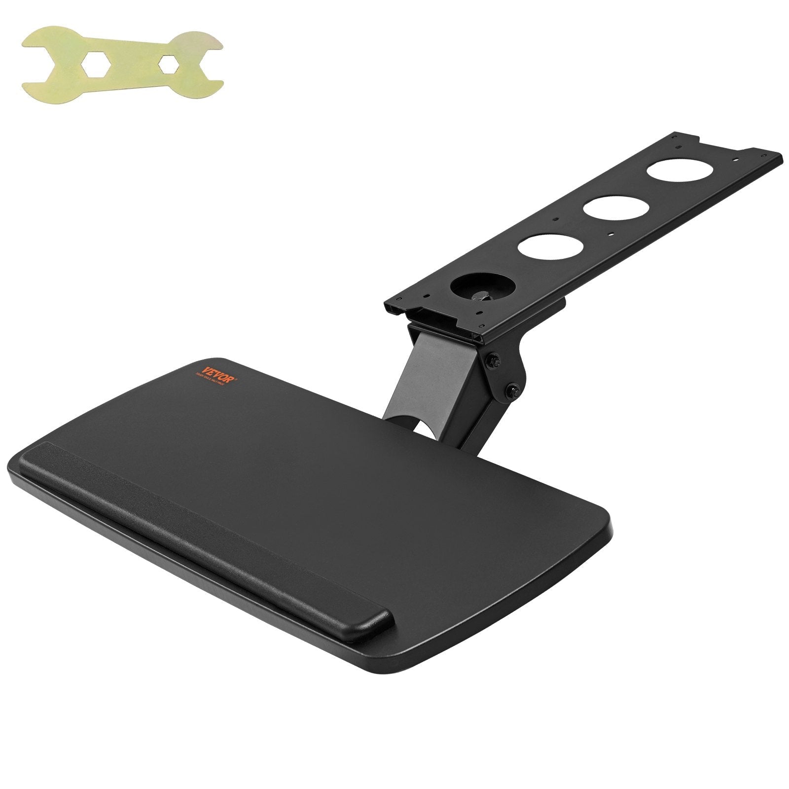 VEVOR Keyboard Tray Under Desk, Height and Angle Adjustable Ergonomic Keyboard/Mouse Tray Under Desk, Large 25x9.8 inch Slide-out Computer Drawer for Typing in Home, Office Work