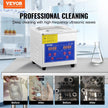 VEVOR Ultrasonic Cleaner 1.3L Professional Ultrasonic Cleaner with Digital Timer 40kHz Excellent Ultrasonic Cleaning Machine 110V for Jewelry Watch Ring Coin Diamond Eyeglasses Small Parts Cleaning
