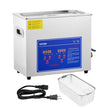 VEVOR Professional Ultrasonic Cleaner, 6 L Ultrasonic Jewelry Cleaner with Digital Timer & Heater, Stainless Steel Industrial Sonic Cleaner 40kHz for Glasses, Watches, Rings, Small Parts