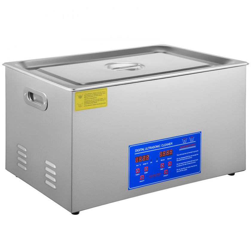 VEVOR 22L Industrial Ultrasonic Cleaner with Digital Timer&Heater 40kHz Professional Ultrasonic Cleaner 110V with Excellent Cleaning Effect for Wrench Tools Industrial Parts Mental Apparatus