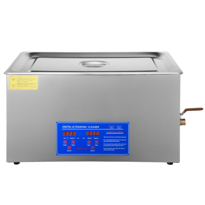 VEVOR 22L Industrial Ultrasonic Cleaner with Digital Timer&Heater 40kHz Professional Ultrasonic Cleaner 110V with Excellent Cleaning Effect for Wrench Tools Industrial Parts Mental Apparatus