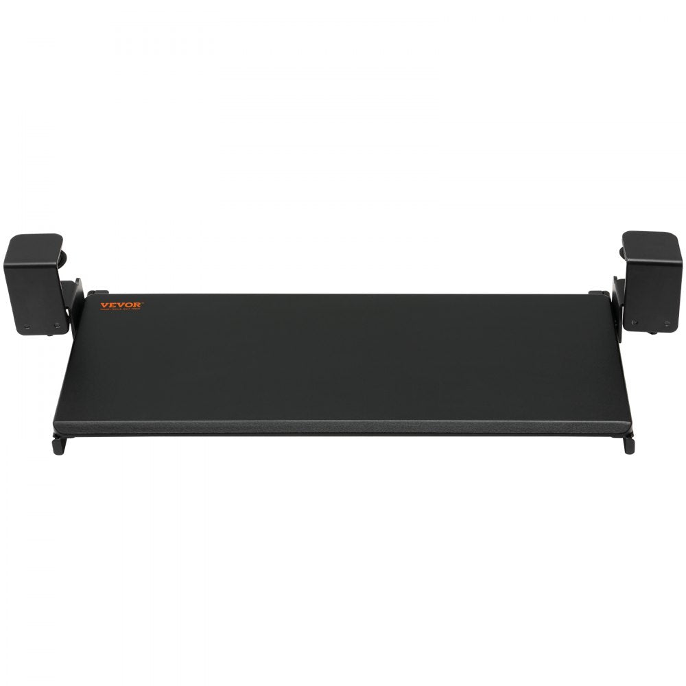 VEVOR Keyboard Tray Under Desk, Pull out Keyboard/Mouse Tray Under Desk with Sturdy No-drill C Clamp Mount, Large 26.8 x 11 inch Slide-out Computer Drawer for Typing in Home, Office Work