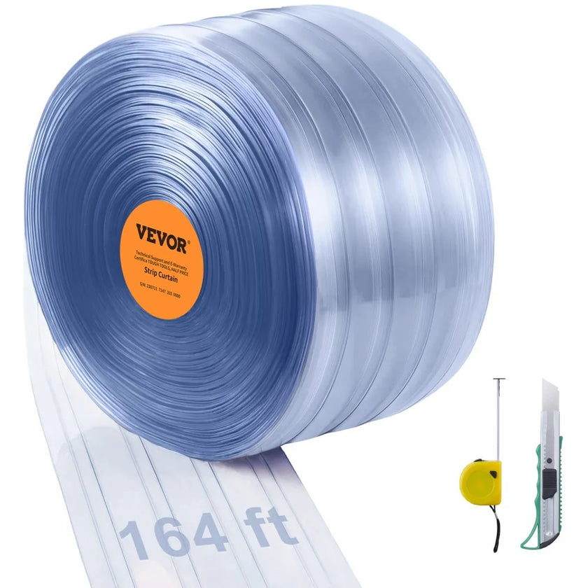 VEVOR Strip Curtain, 164' Length x 8