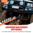 VEVOR Soft Shackle Synthetic Recovery Rope 2PCS 1/2