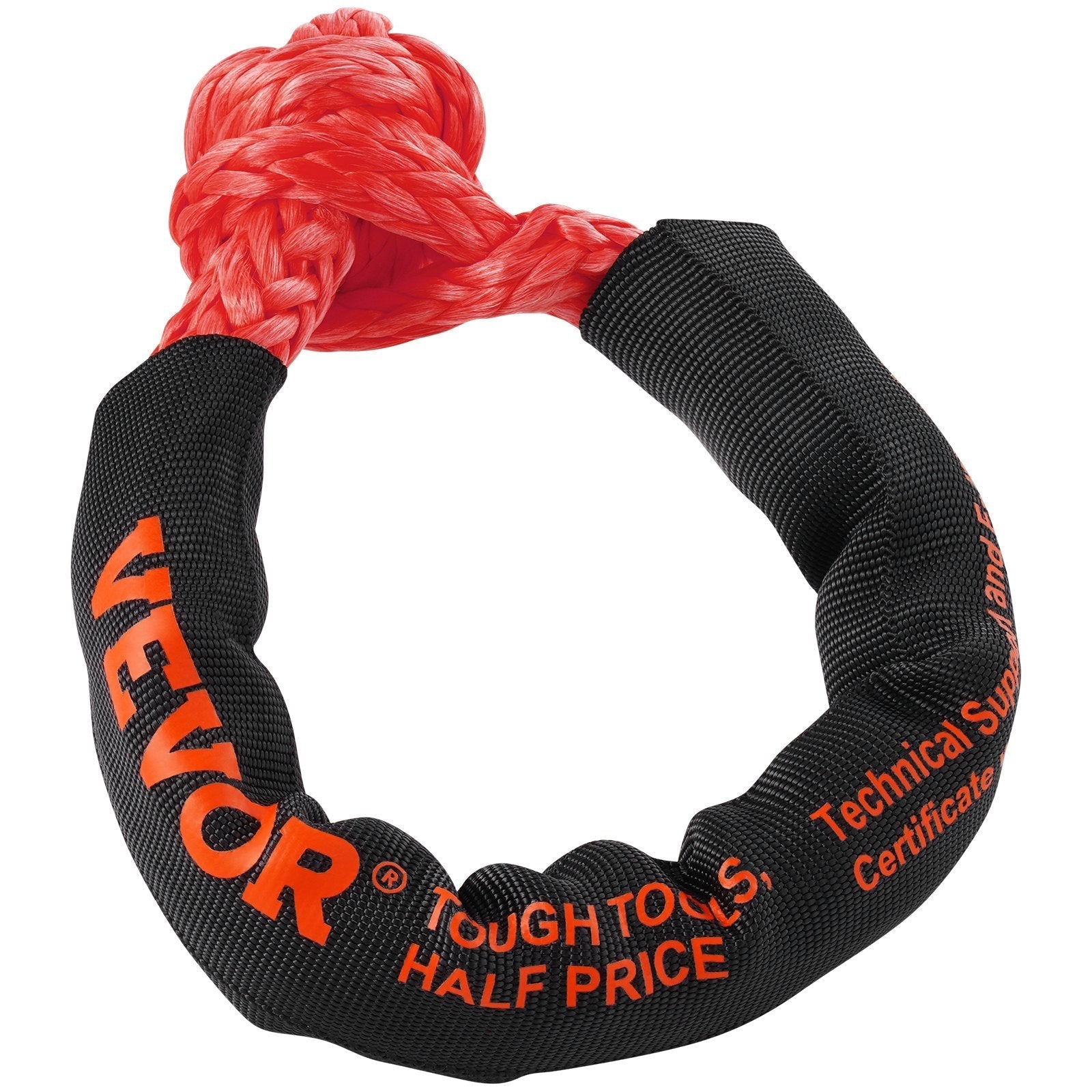 VEVOR Soft Shackle Synthetic Recovery Rope 2PCS 1/2