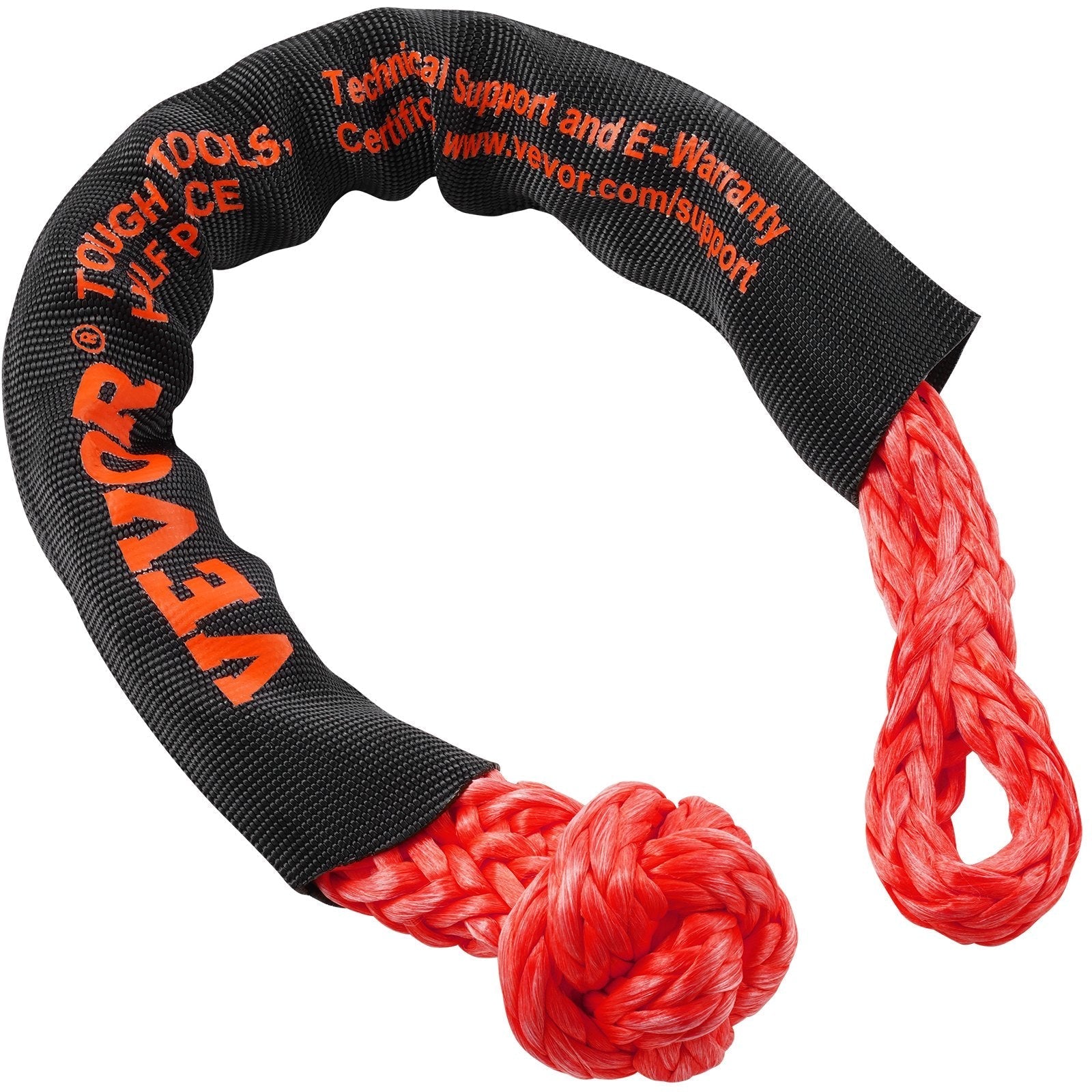 VEVOR Soft Shackle Synthetic Recovery Rope 2PCS 1/2