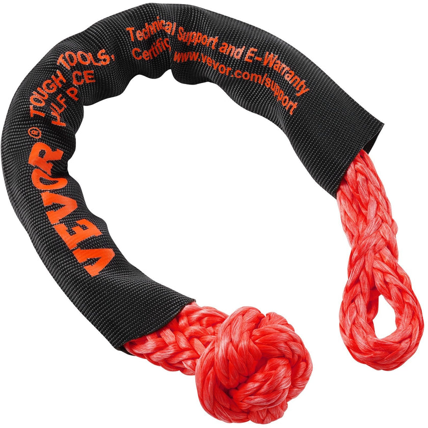 VEVOR Soft Shackle Synthetic Recovery Rope 2PCS 1/2
