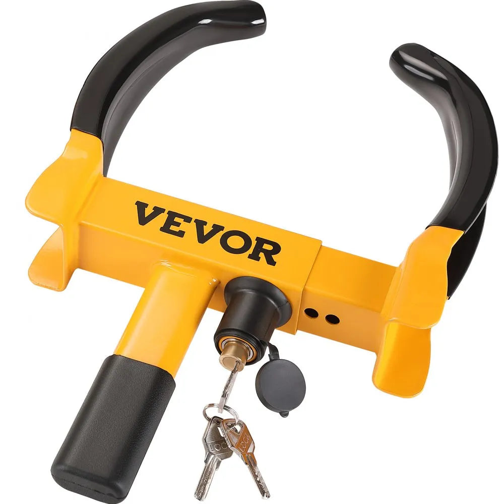 VEVOR Wheel Lock, 2 Packs Universal Wheel Clamp Lock, Adjustable Anti Theft Trailer Lock Wheel Clamp, Heavy-duty Steel Tire Lock for ATV SUV Car Golf Cart Boats Motorcycles, with 6 Keys