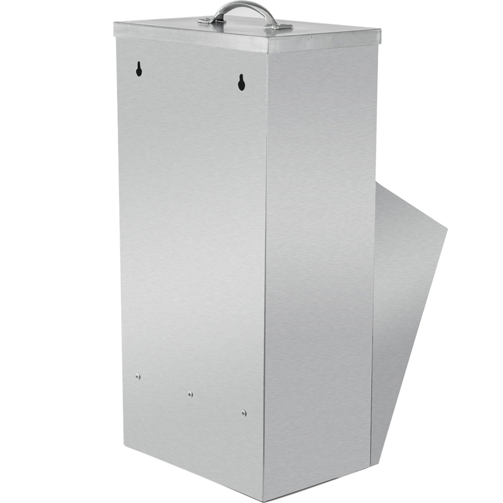 VEVOR Galvanized Poultry Feeder Holds 11.5lbs of Feed Chicken Feeders No Waste 6.3x8.3x12.9in Hanging Chicken Feeder with Lid Weatherproof Outdoor Coop Food Dispenser for Duck