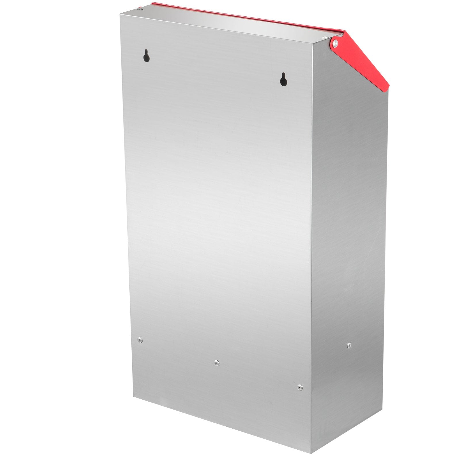 VEVOR Galvanized Poultry Feeder Holds 30lbs of Feed Chicken Feeders No Waste 13.8x8.3x17.7in Hanging Chicken Feeder with Lid Weatherproof Outdoor Coop Food Dispenser for Duck