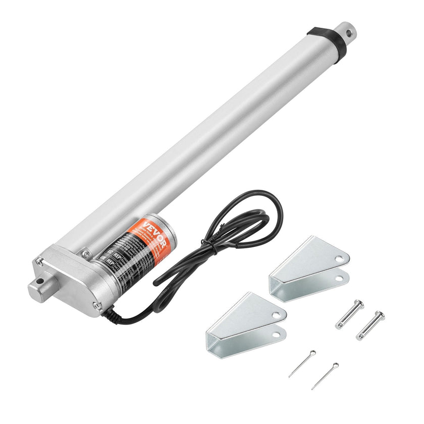 VEVOR Linear Actuator 12V, 12 Inch High Load 330lbs/1500N Linear Actuator, 0.19