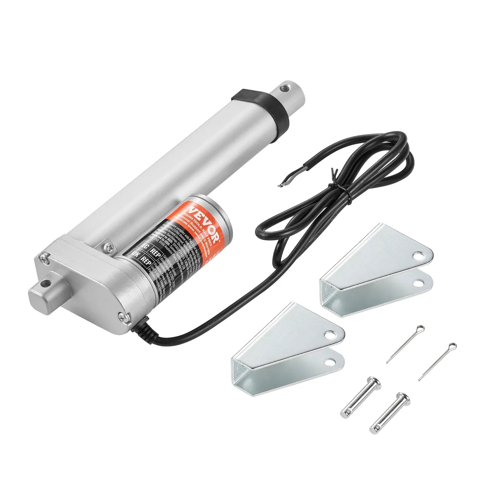 VEVOR Linear Actuator 12V, 4 Inch High Load 330lbs/1500N Linear Actuator, 0.19