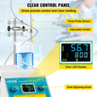 VEVOR Magnetic Stirrer Hot Plate, 200-2000 RPM Digital Hotplate Magnetic Stirrer, 2L Lab Heating Plate Stirrer w/ Support Stand, Max 572°F / 300°C Heating Temperature 500W Heating Power for Lab Mixing